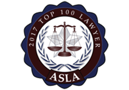 2017 Top 100 Lawyers - ASLA Badge